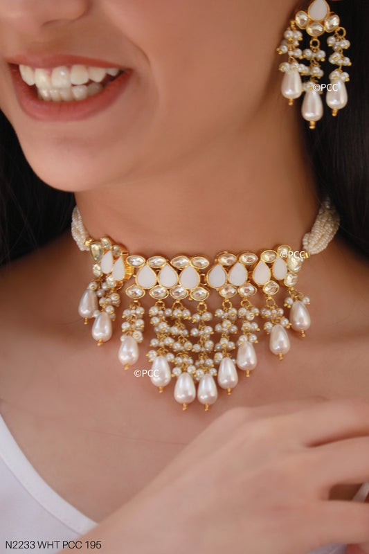 Paachi Kundan Choker Necklace Set