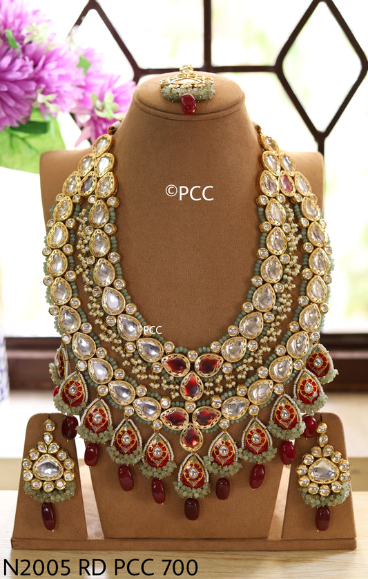 Bridal Necklace Set with Earrings & tikka
