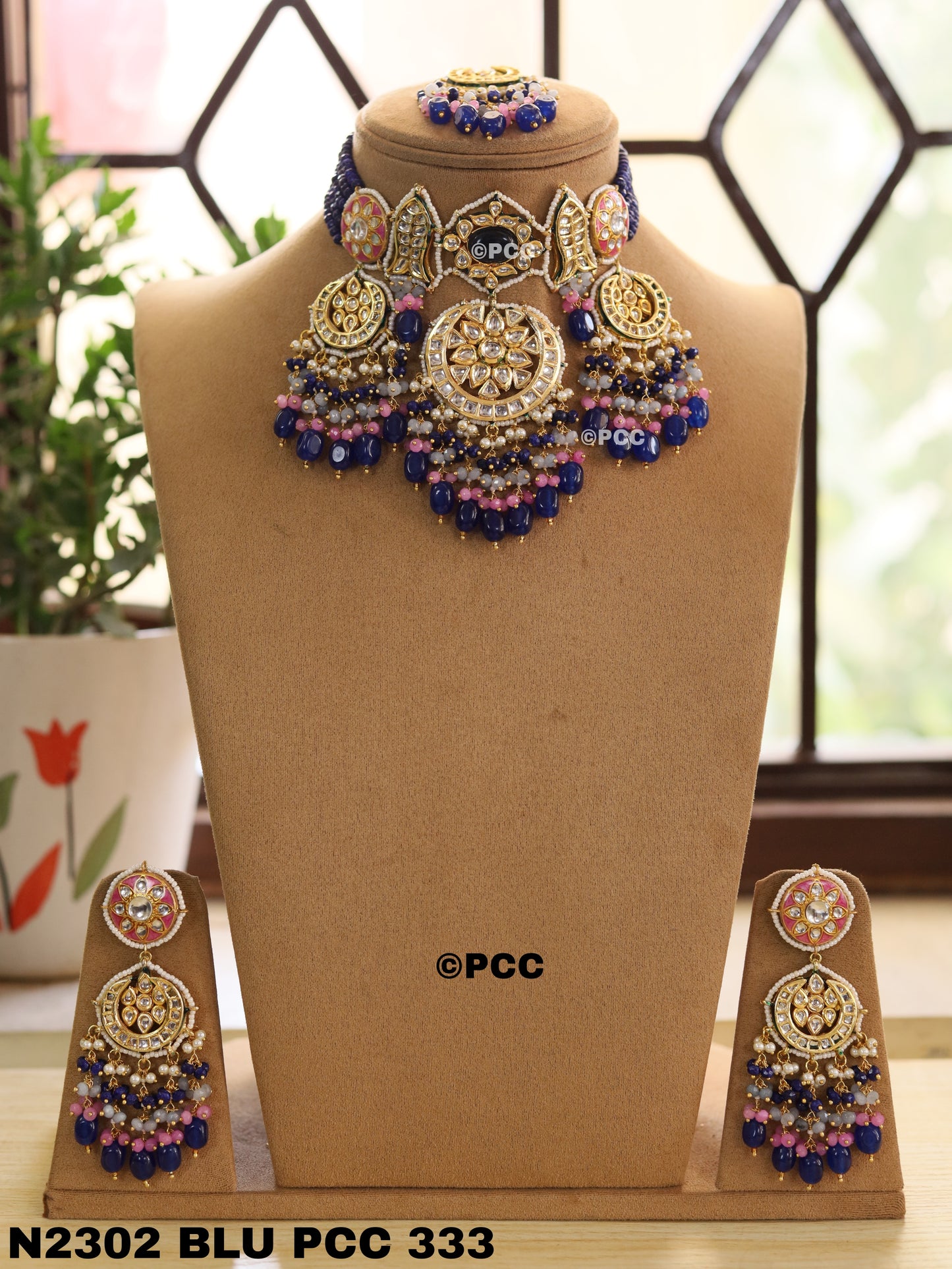 Rajasthani Traditional Handmade Kundan Choker Necklace