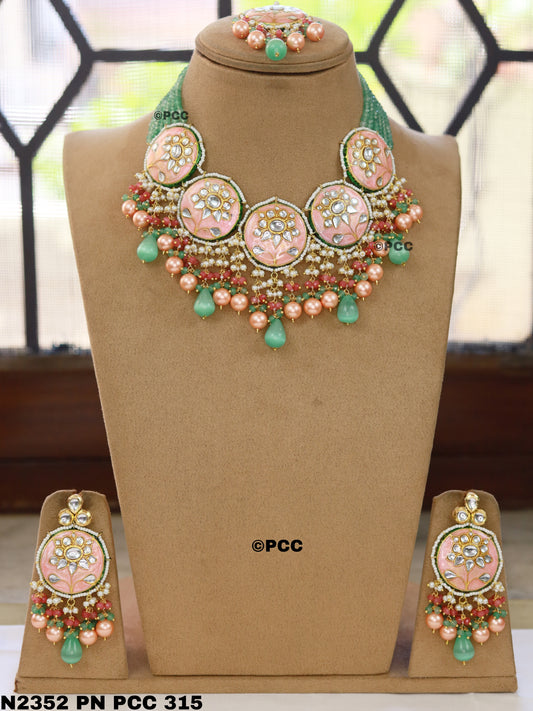 Designer Necklace set with Earrings