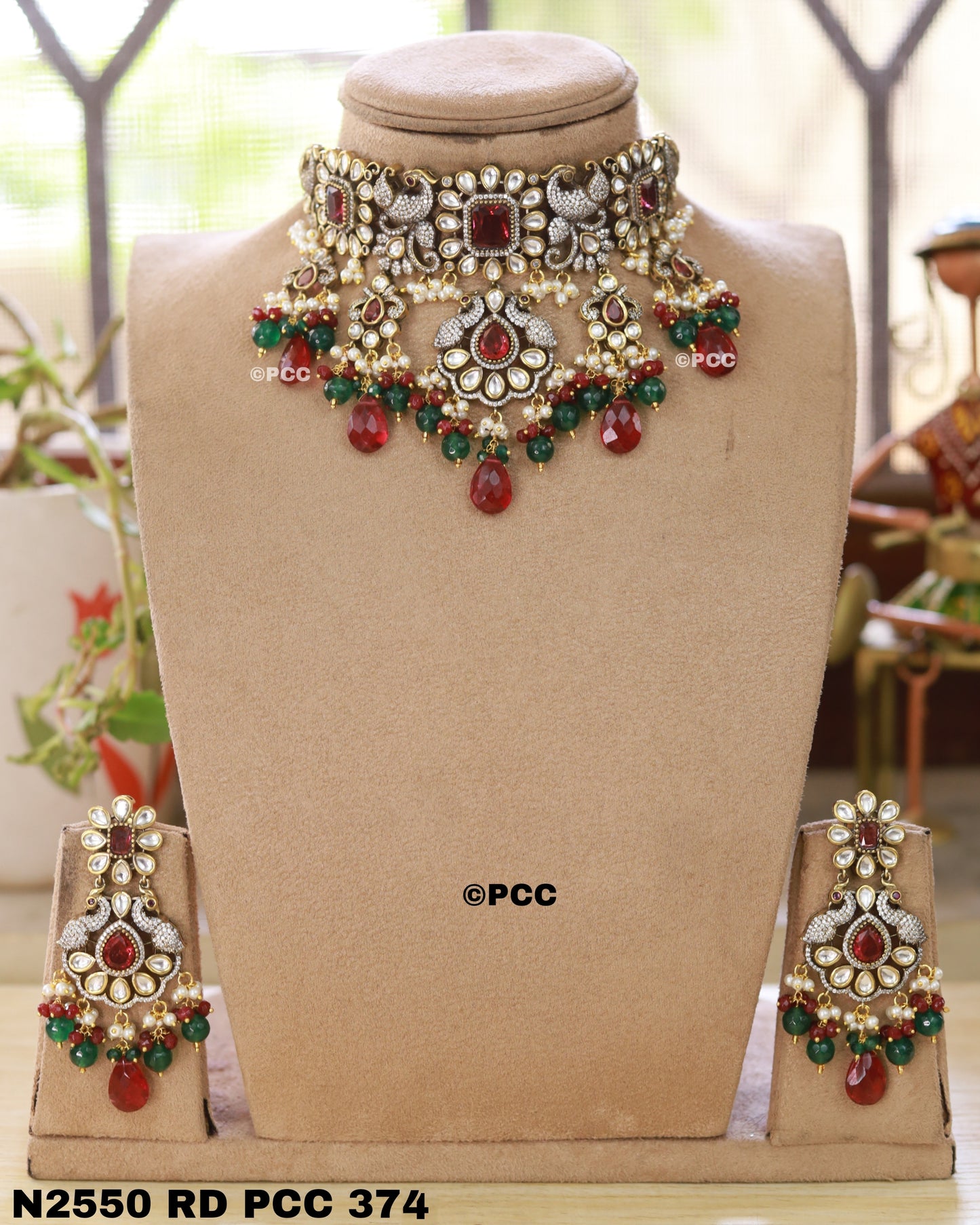 Exquisite Handmade Choker Necklace & Earrings