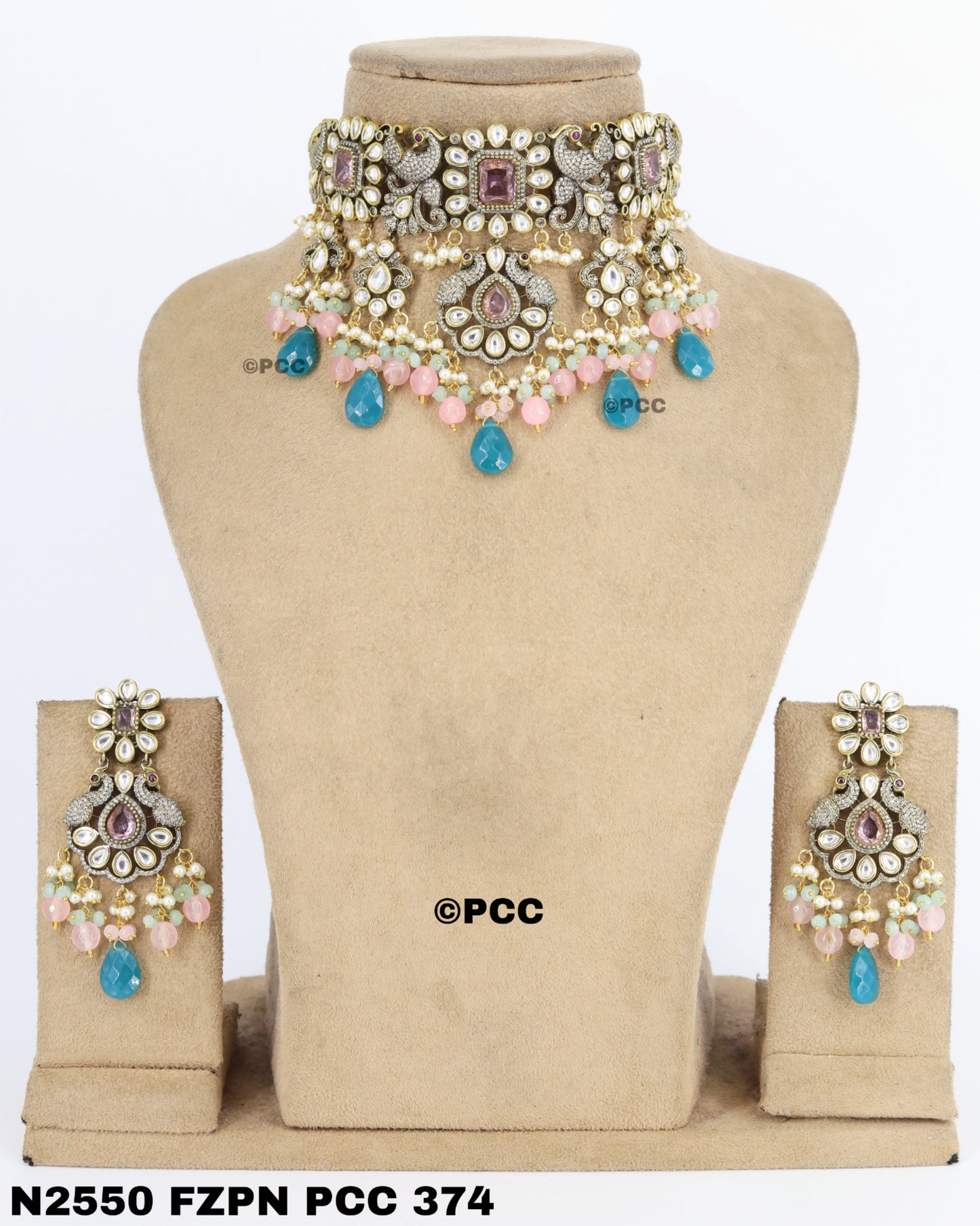 Exquisite Handmade Choker Necklace & Earrings