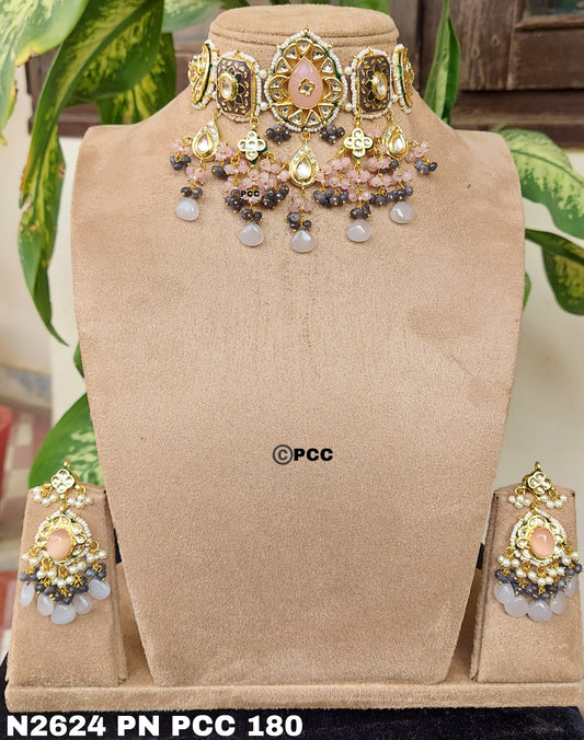 Traditional Designer Necklace set with Earrings