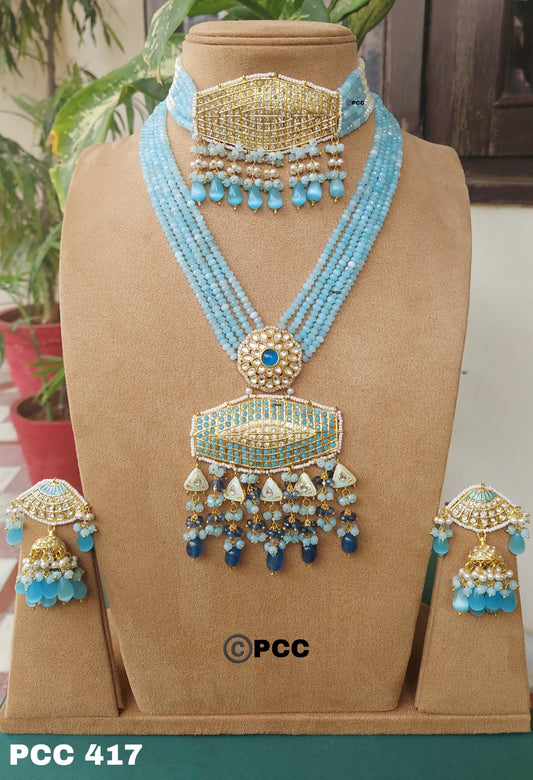 Bridal Designer Necklace set with Earrings.