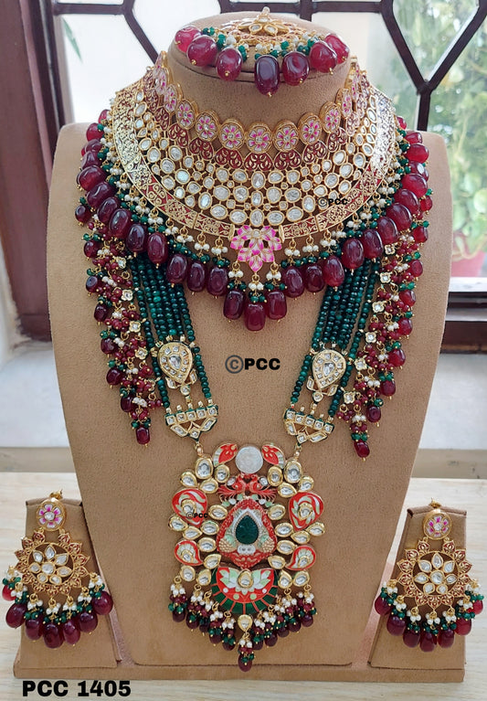 Traditional Bridal set with Earring & tikka