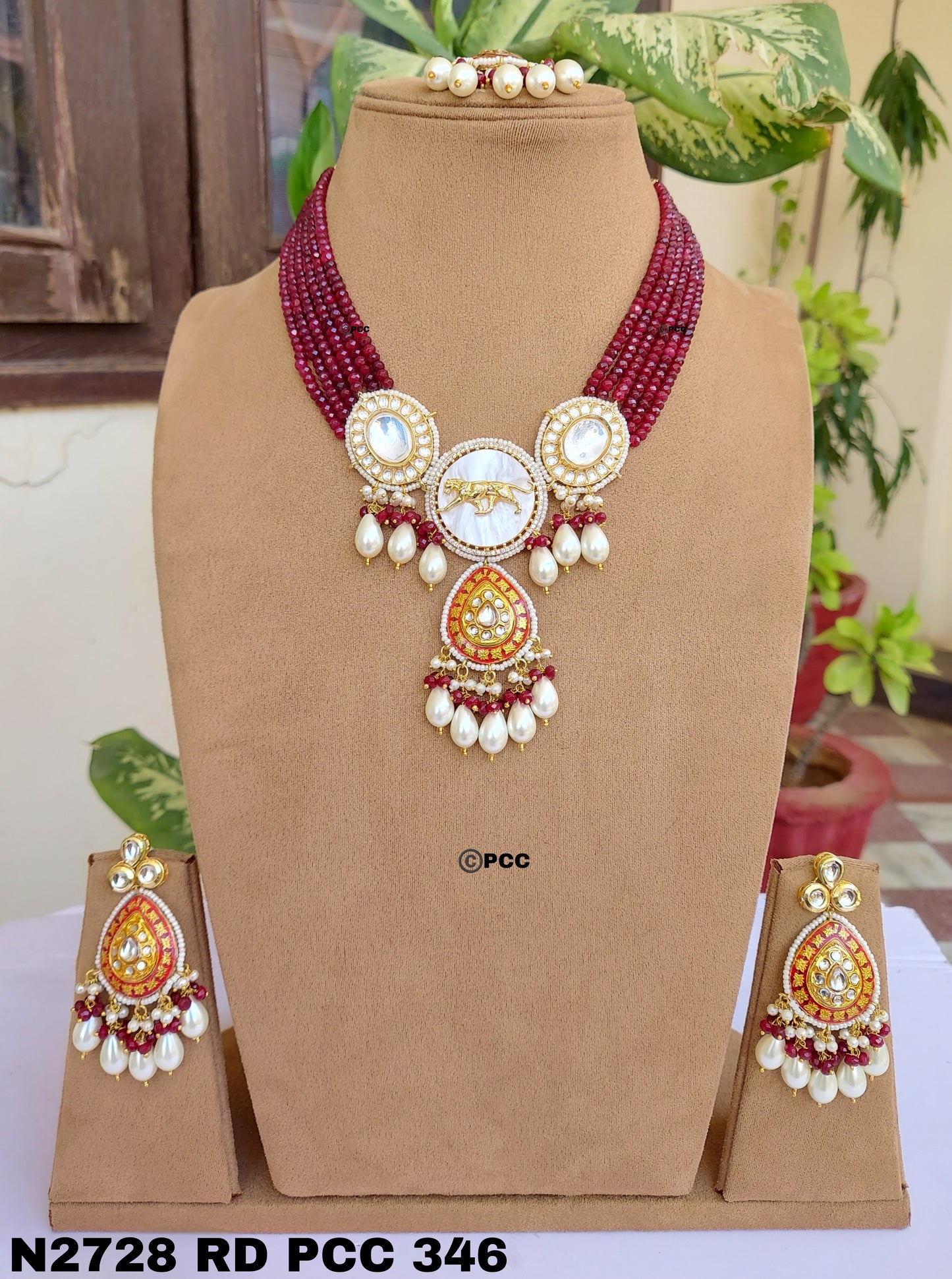 Radiant Charms Designer Necklace set with Earrings