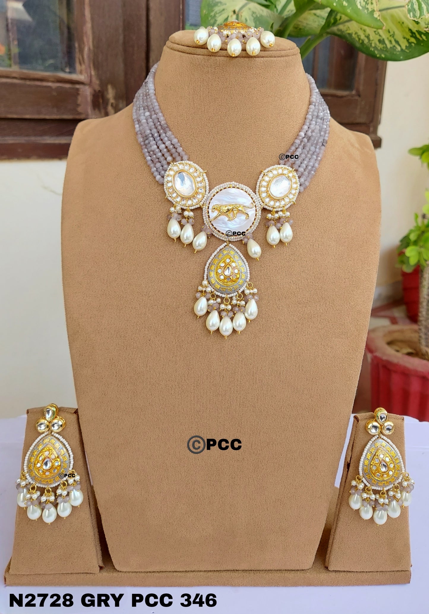 Radiant Charms Designer Necklace set with Earrings