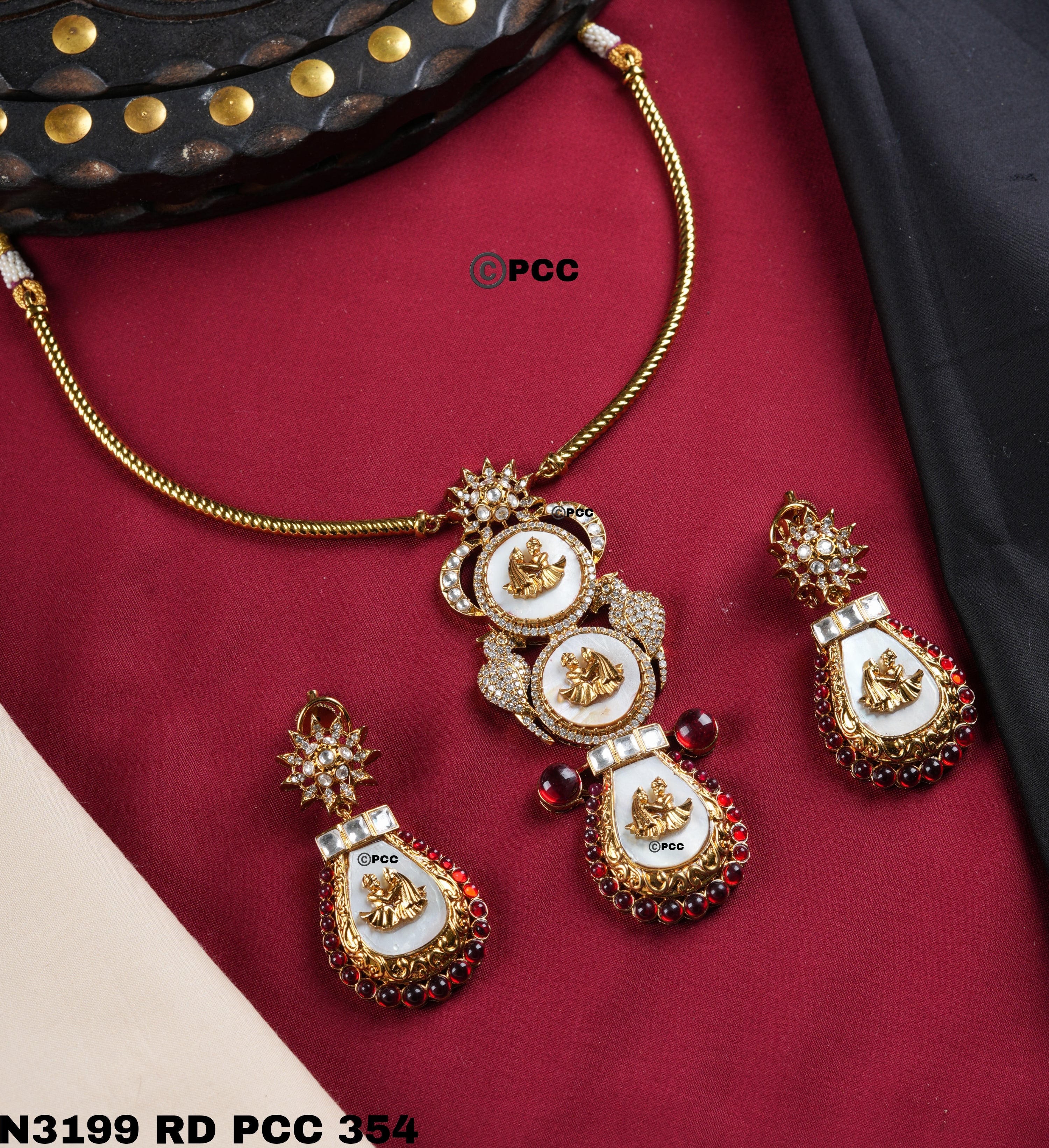 Royal Polki Fusion Necklace Set