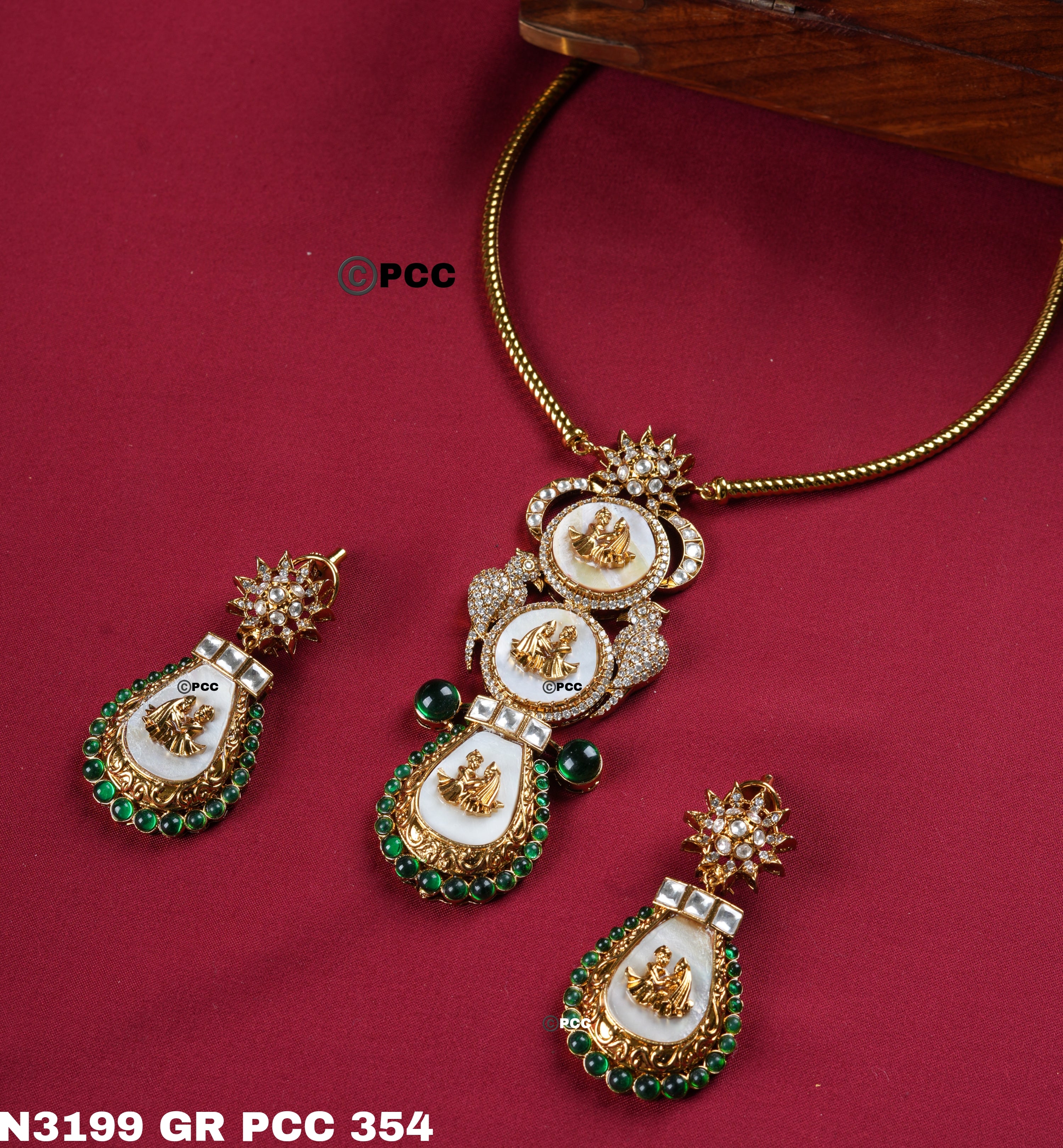 Royal Polki Fusion Necklace Set