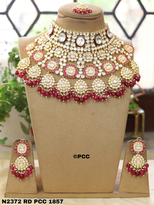 Uncut Polki Necklace set with Earrings