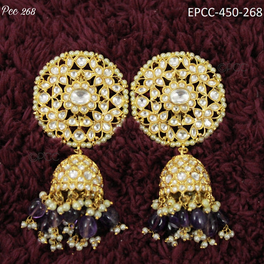 Bridal Kundan Jhumka Wedding Earring Jewellery