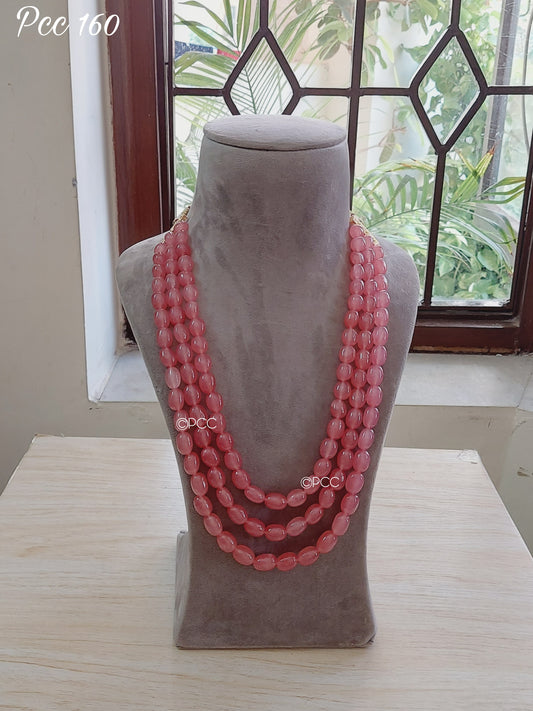 Ethereal Layers Tumble Beads Mala Necklace