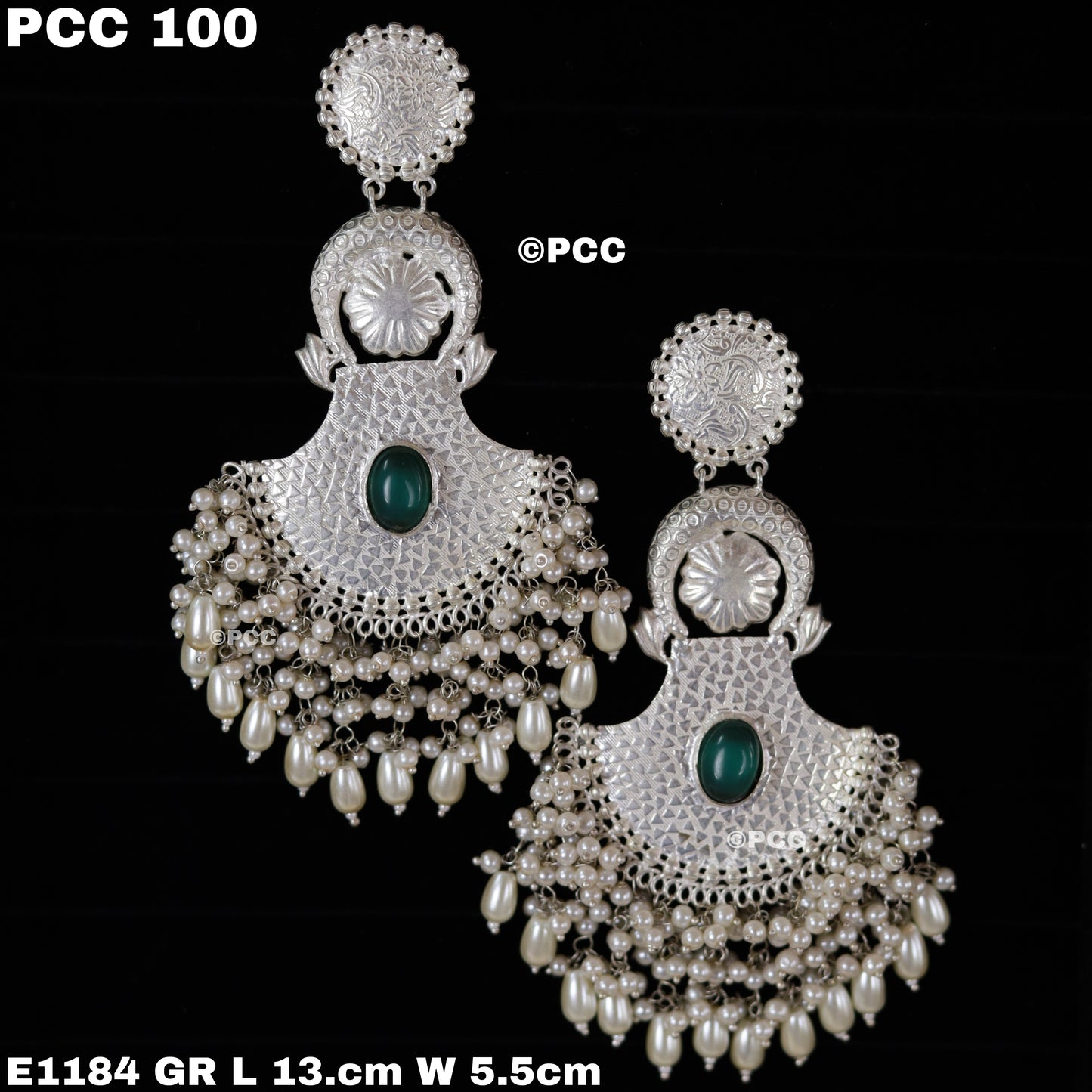 TRADITIONAL STYLE OXIDIZED EARRINGS