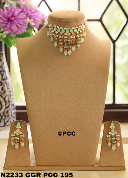 Paachi Kundan Choker Necklace Set