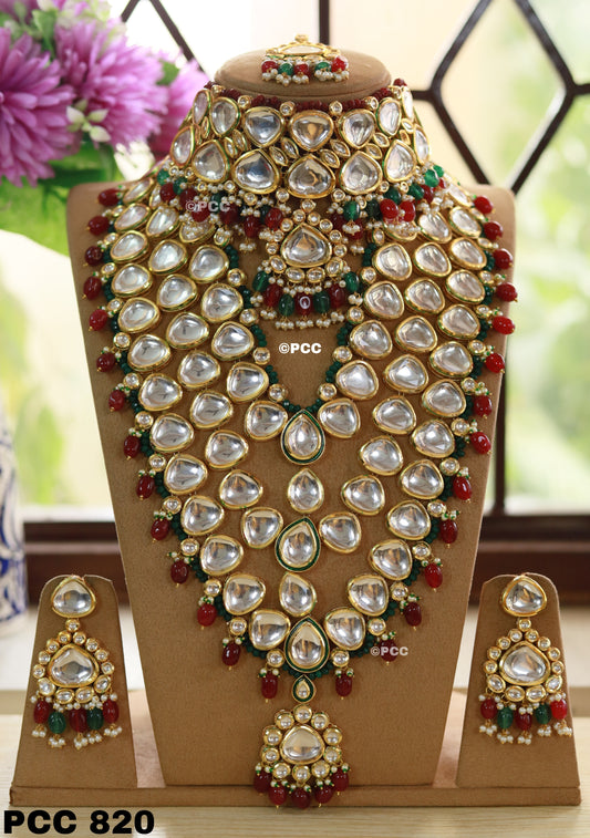 Necklace Bridal Combo with earrings & tikka