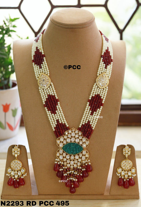Bridal Kundan Necklace Set with Earrings
