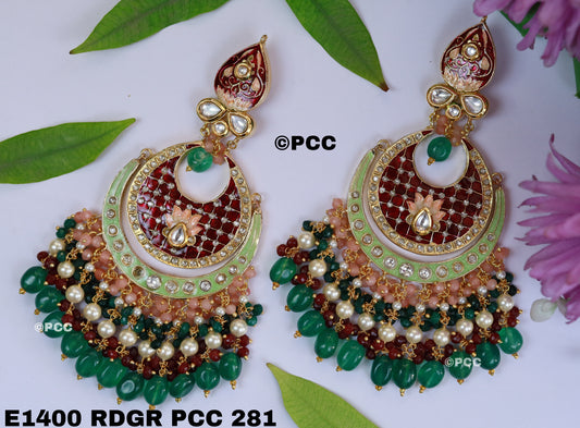 Designer Jhumka earrings