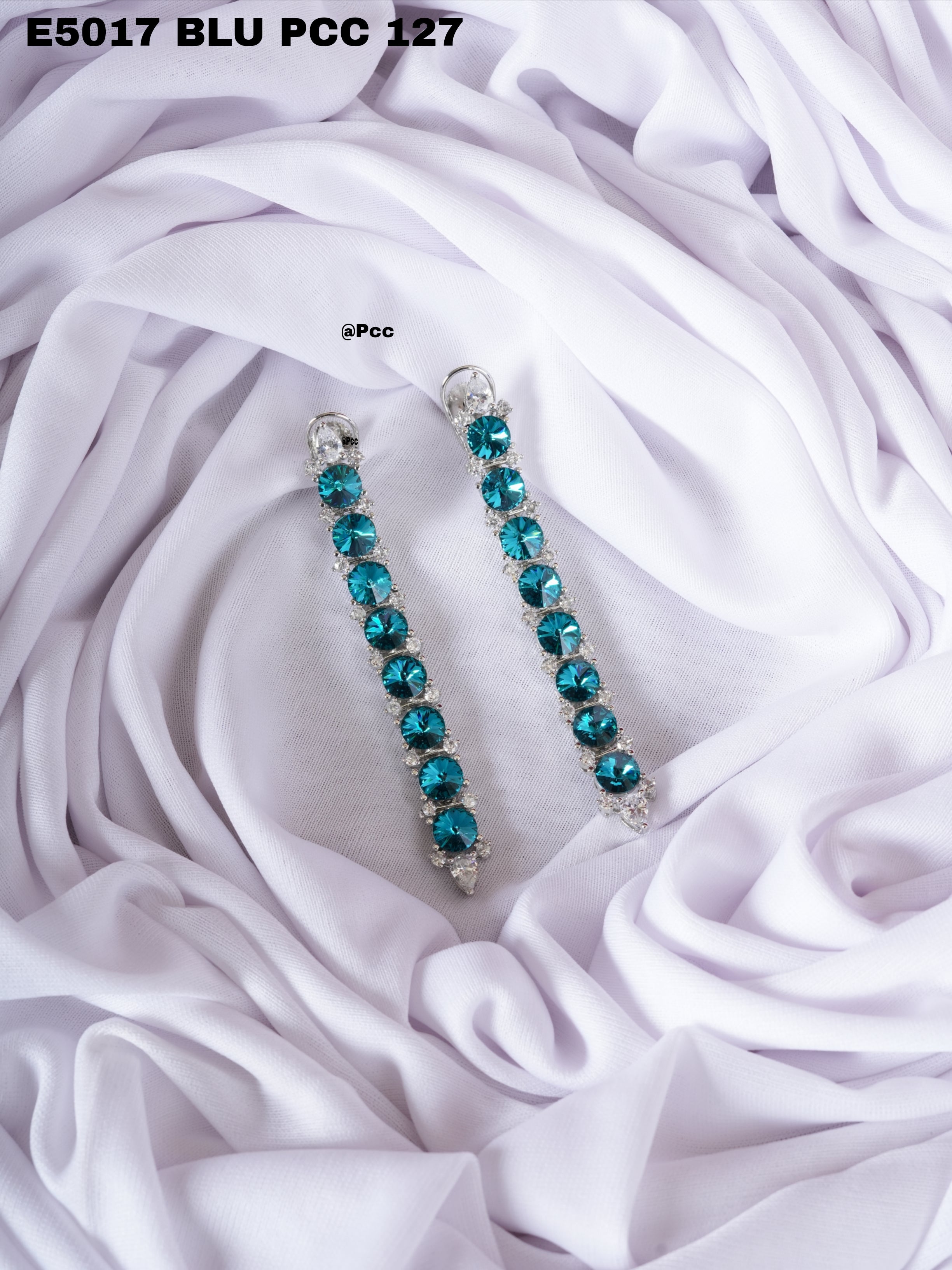 Aurora Line CZ Earrings