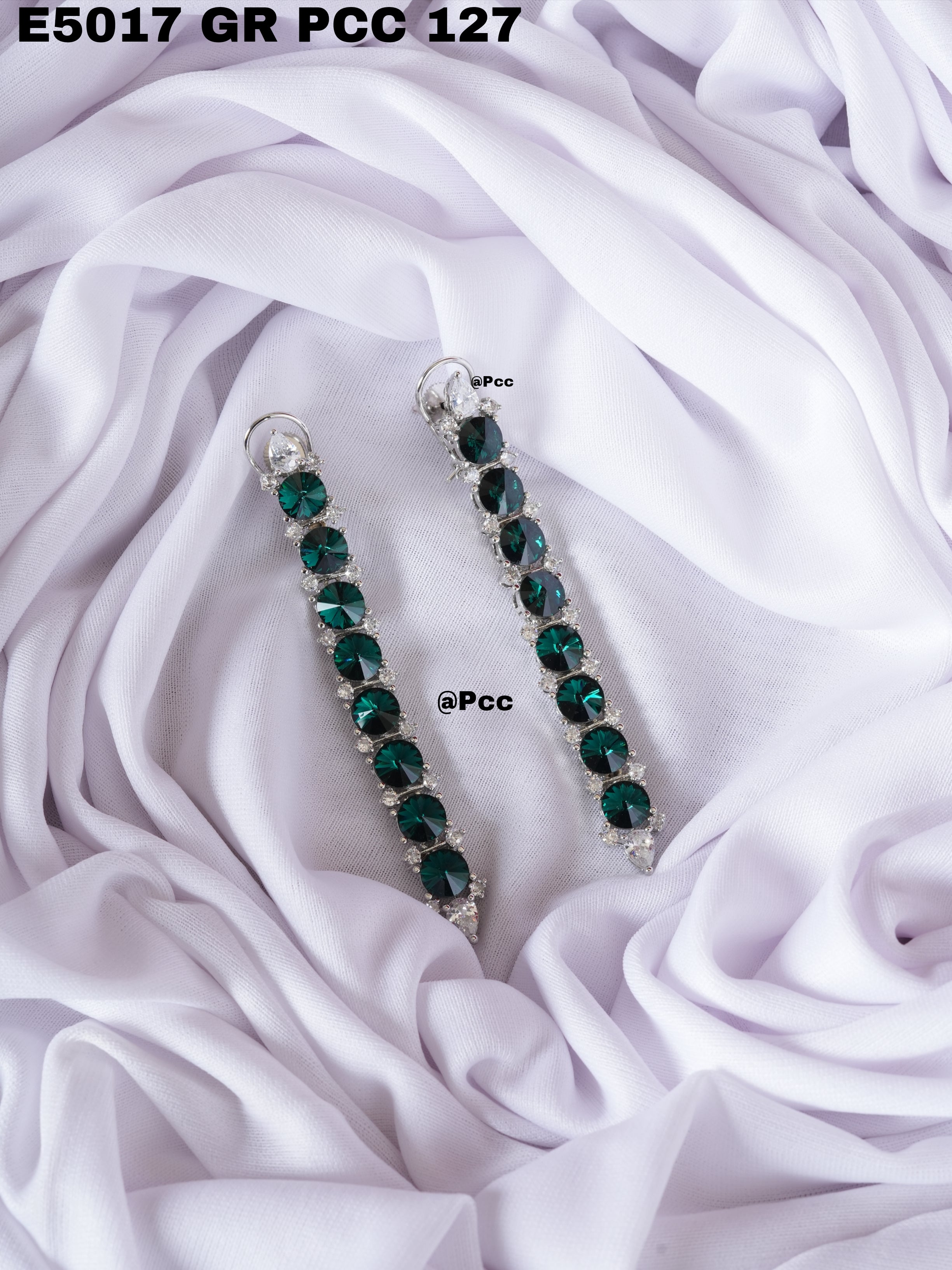 Aurora Line CZ Earrings