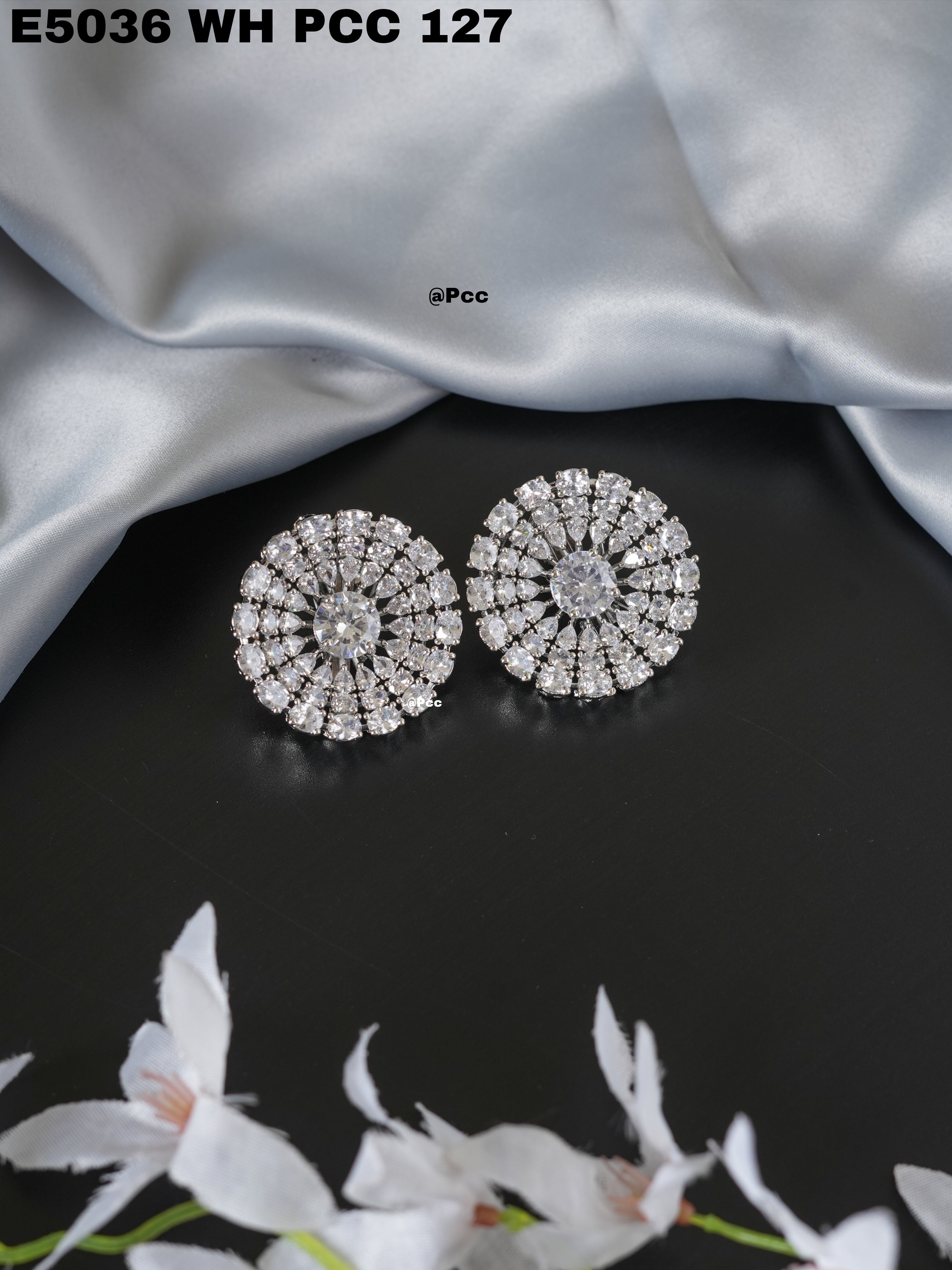 Radiant Bloom CZ Studs