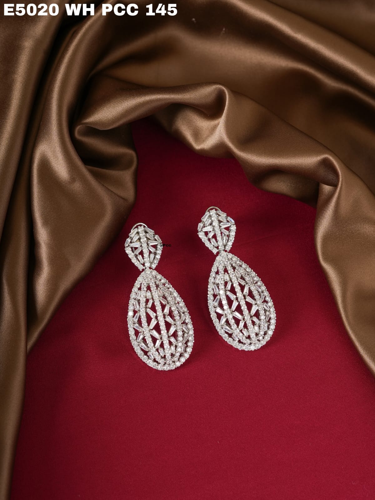 Sparkling Mesh CZ Drops