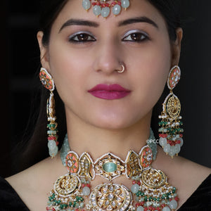 Rajasthani Traditional Handmade Kundan Choker Necklace