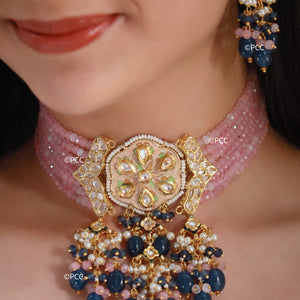 Kundan Necklace Set Handmade Rajasthani Traditional Jewelry