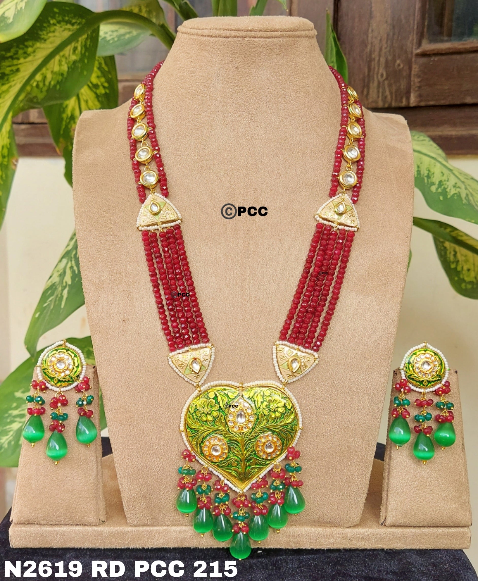 Designer Long Necklace with Earrings sets