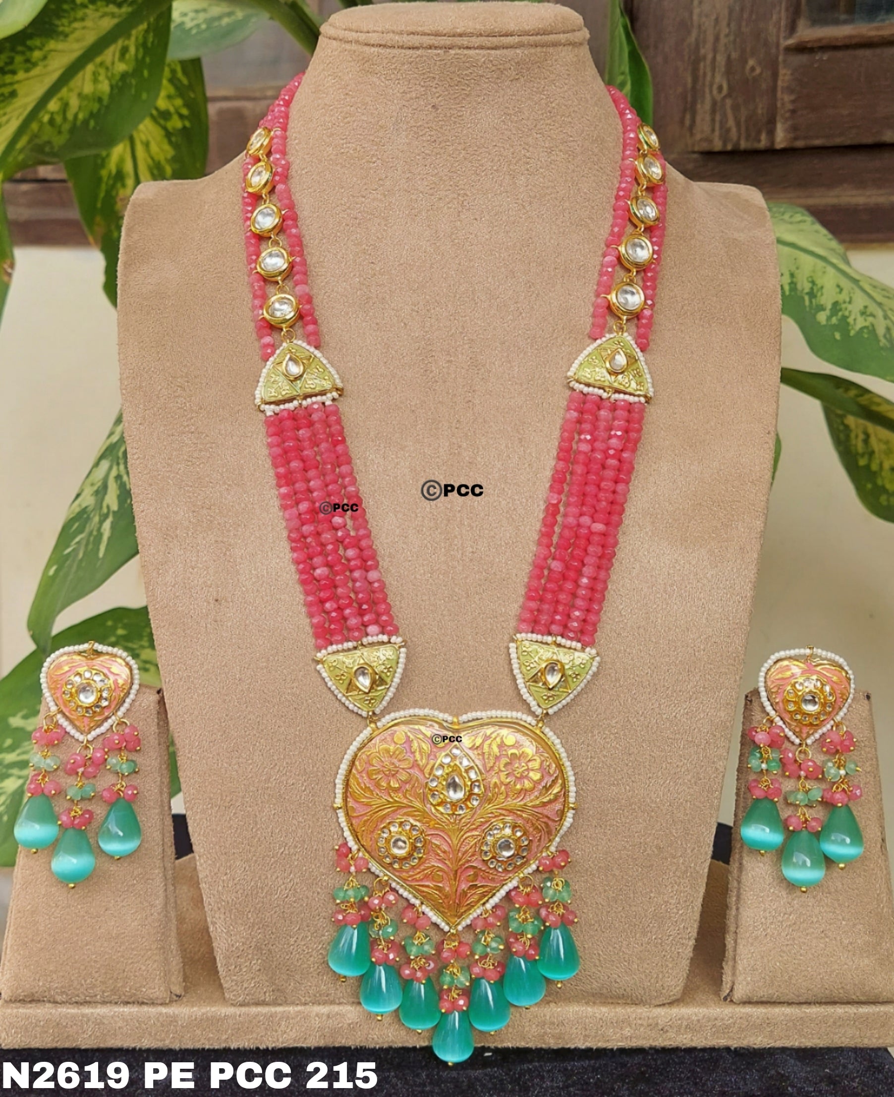 Designer Long Necklace with Earrings sets