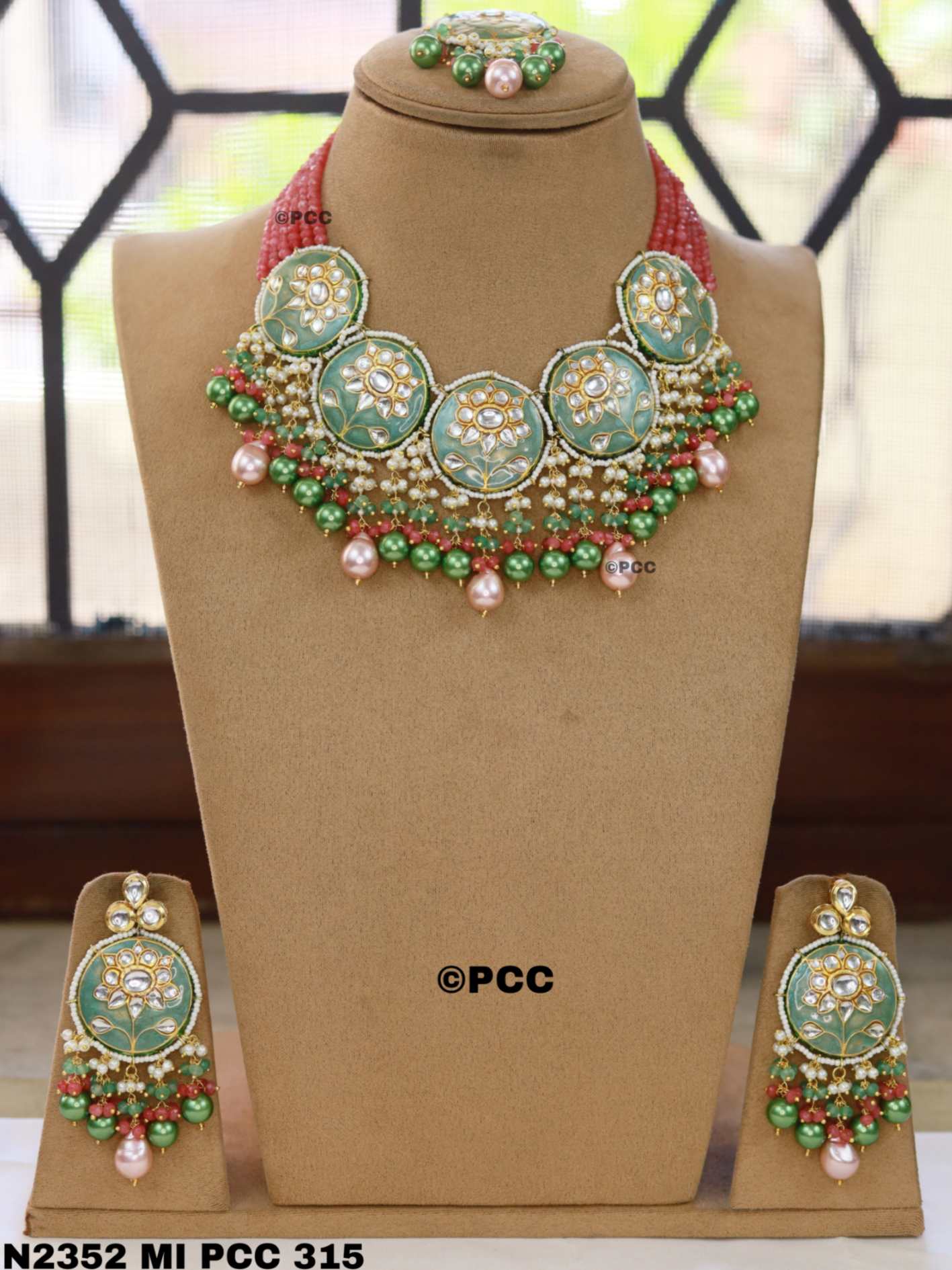 Designer Necklace set with Earrings