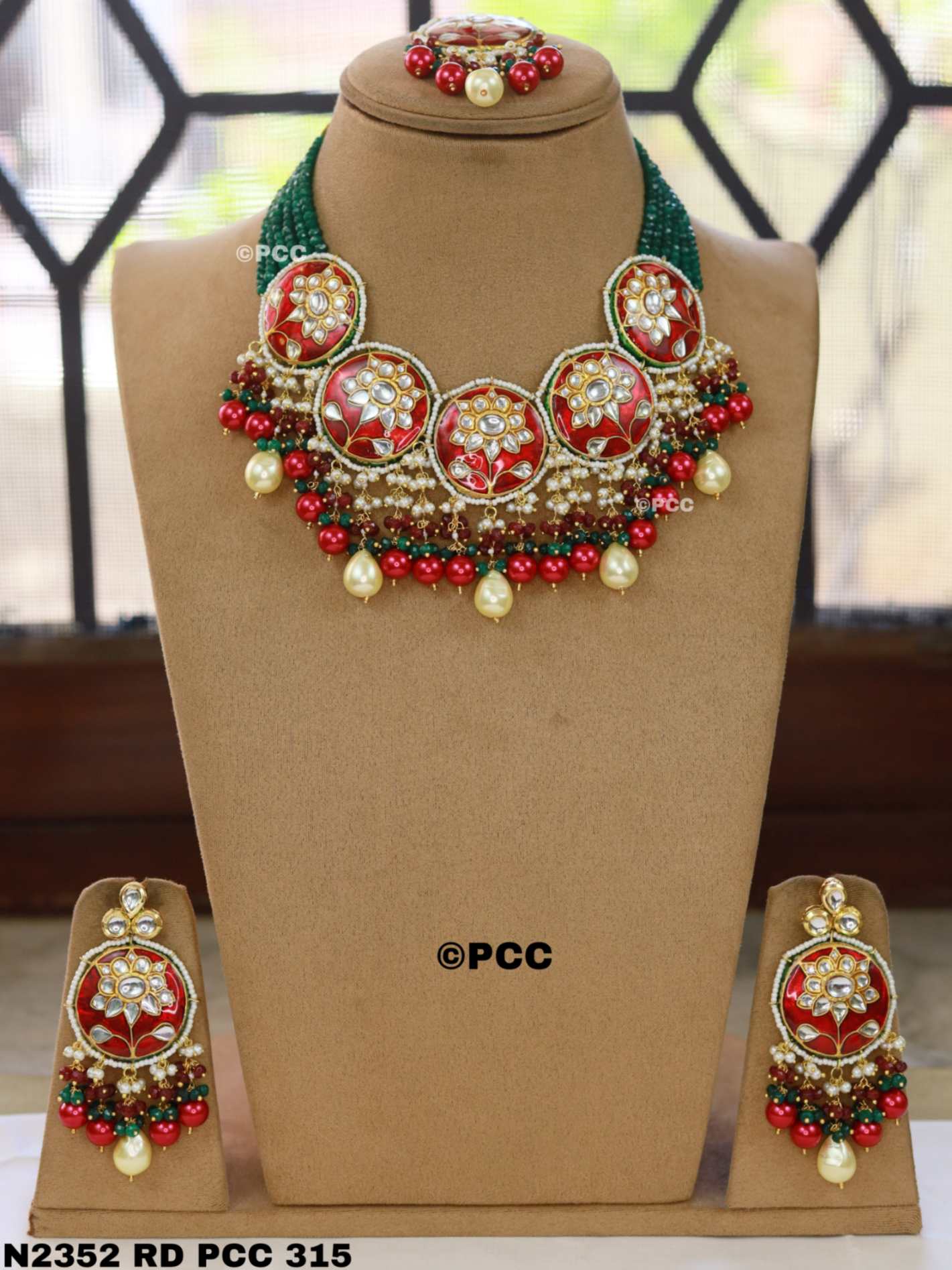 Designer Necklace set with Earrings