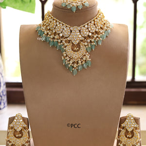 Designer Polki Kundan bridal necklace