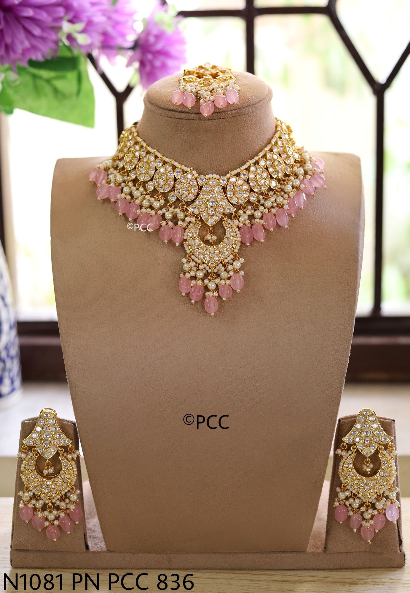 Designer Polki Kundan bridal necklace