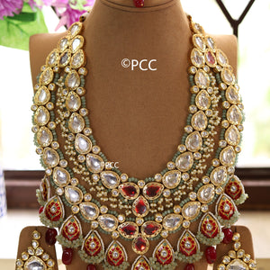 Bridal Necklace Set with Earrings & tikka