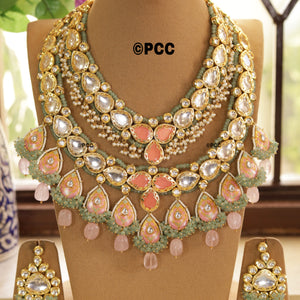 Bridal Necklace Set with Earrings & tikka