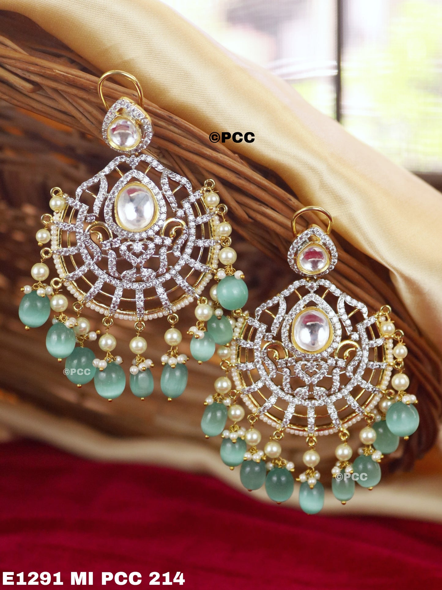 22k yellow gold fabulous handmade filigree work antique designer stud  earrings brides wedding jewelry from Rajasthan India er163 | TRIBAL  ORNAMENTS