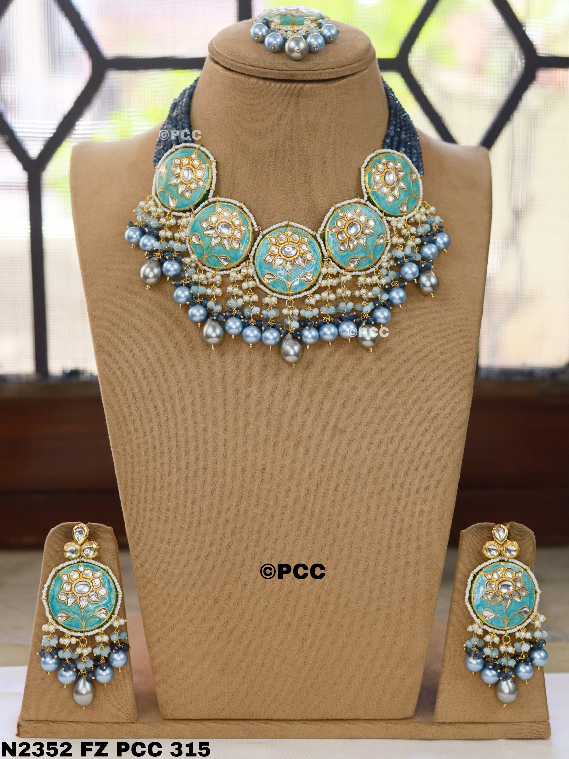 Designer Necklace set with Earrings