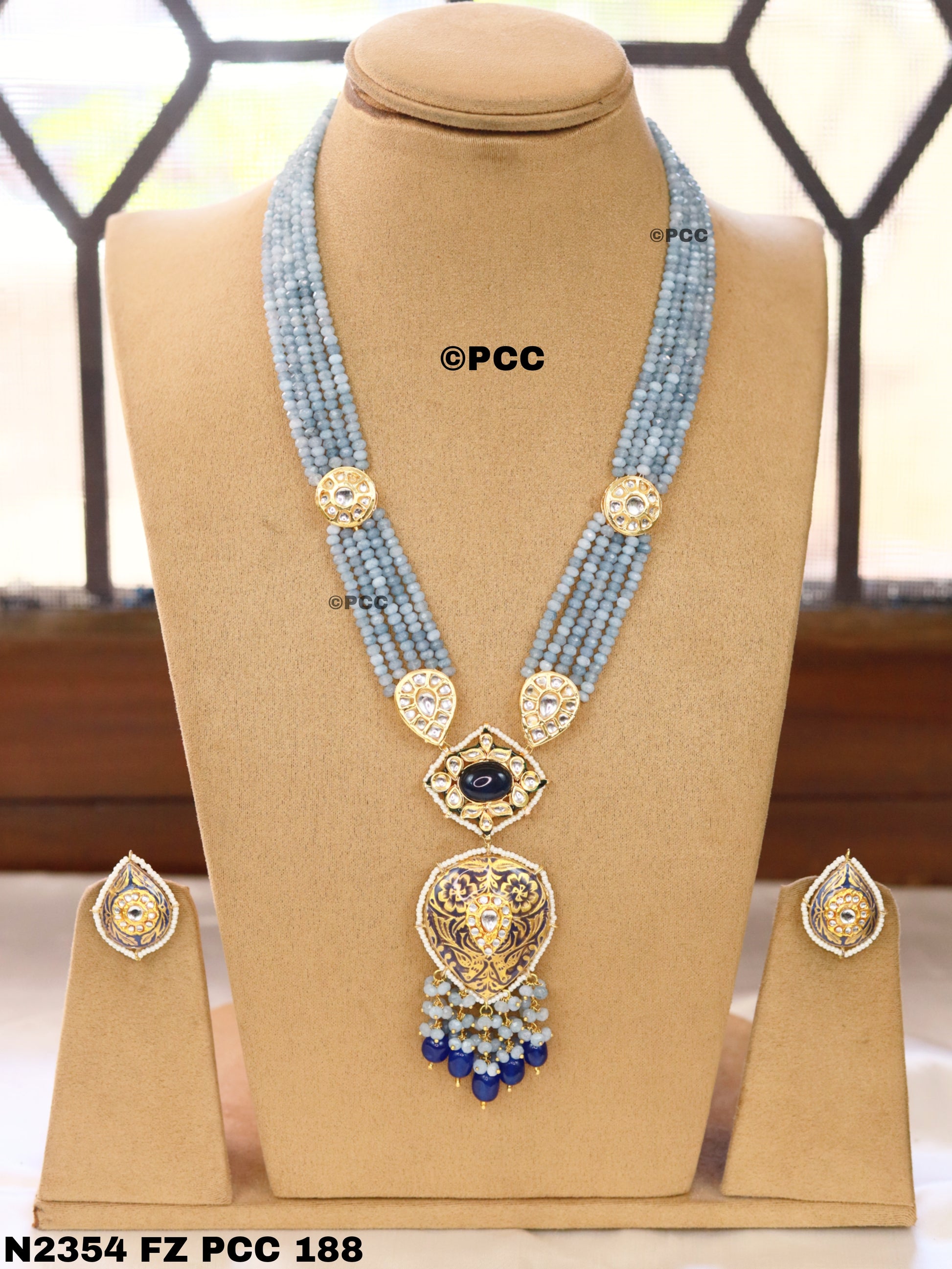 Gorgeous Kundan meenakari  Necklace with Earring sets