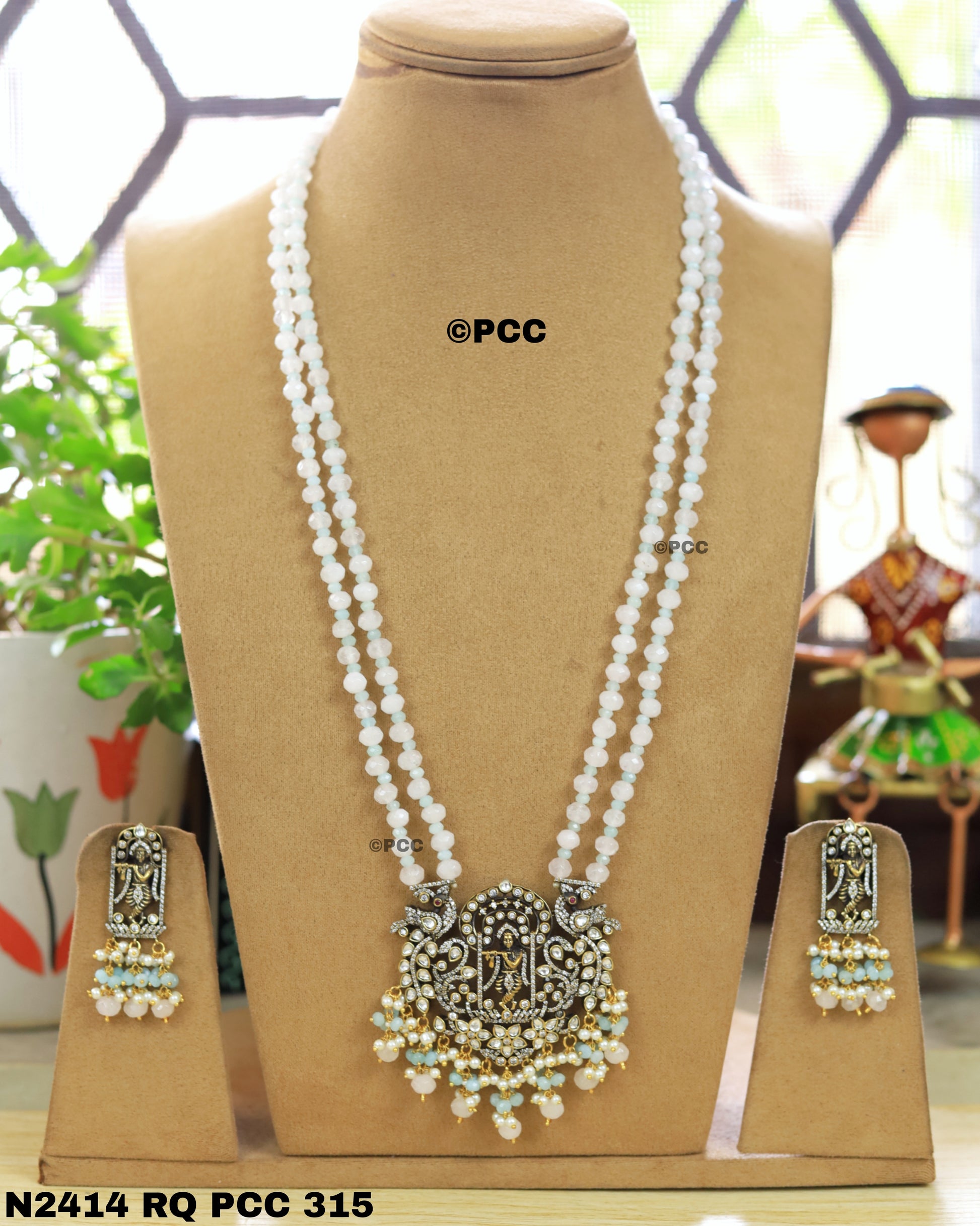 Eternal Brilliance CZ necklace with earrings.