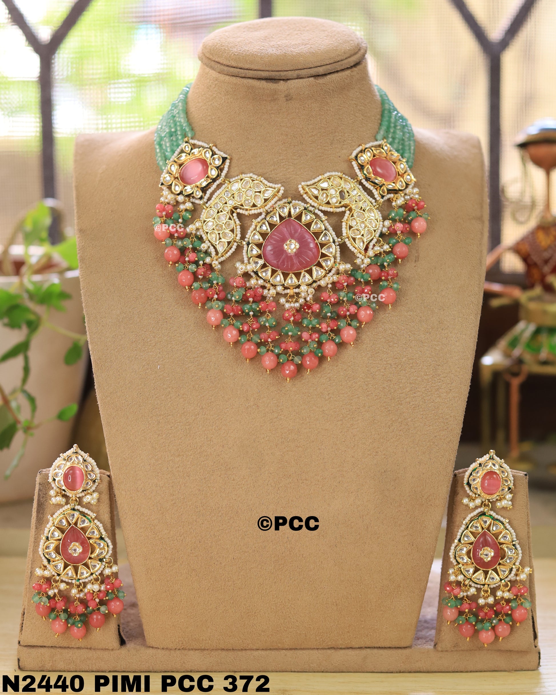 Handmade kundan Choker Necklace Set