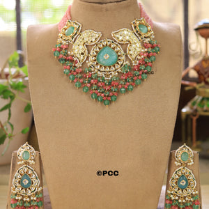 Handmade kundan Choker Necklace Set