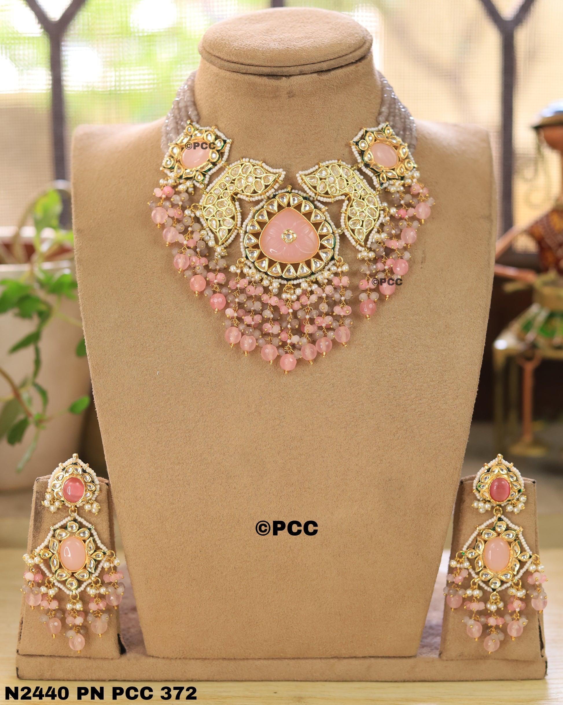 Handmade kundan Choker Necklace Set