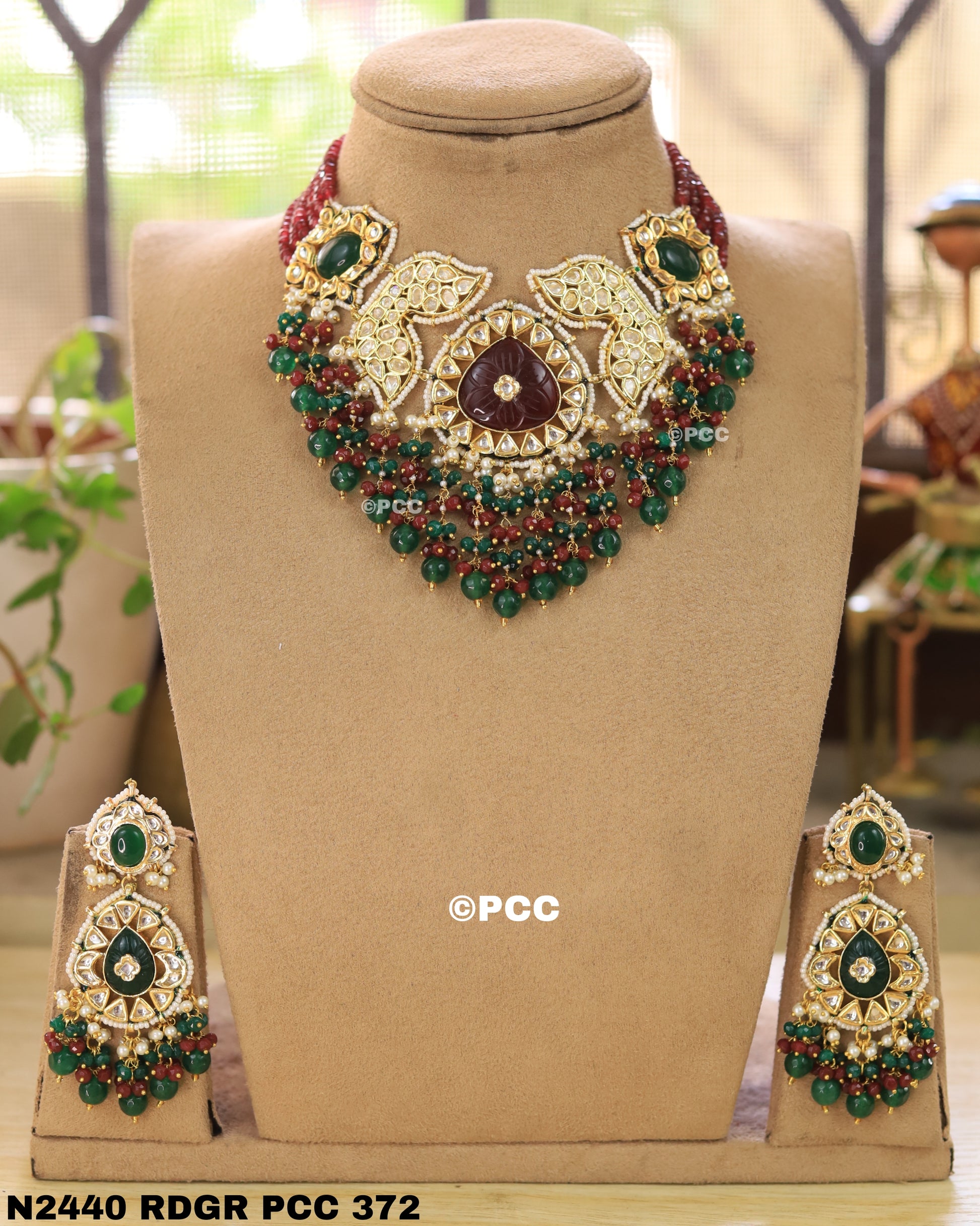 Handmade kundan Choker Necklace Set