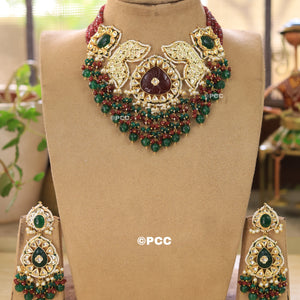 Handmade kundan Choker Necklace Set