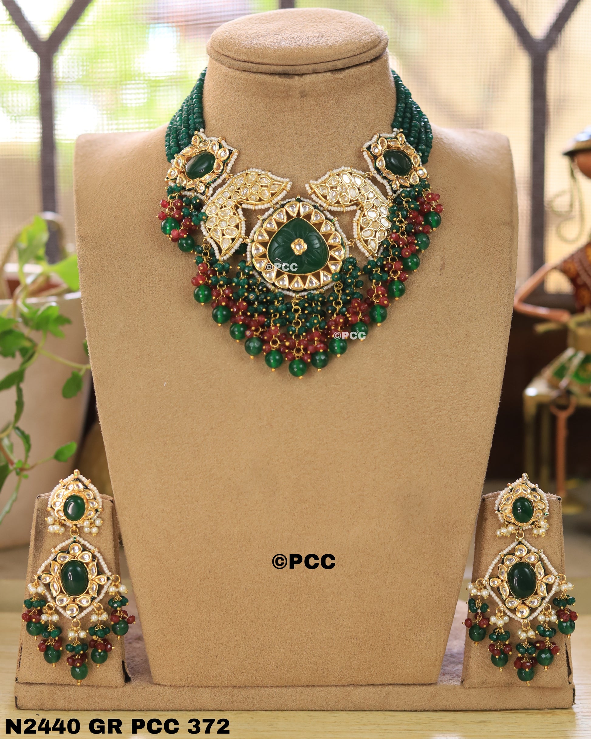 Handmade kundan Choker Necklace Set