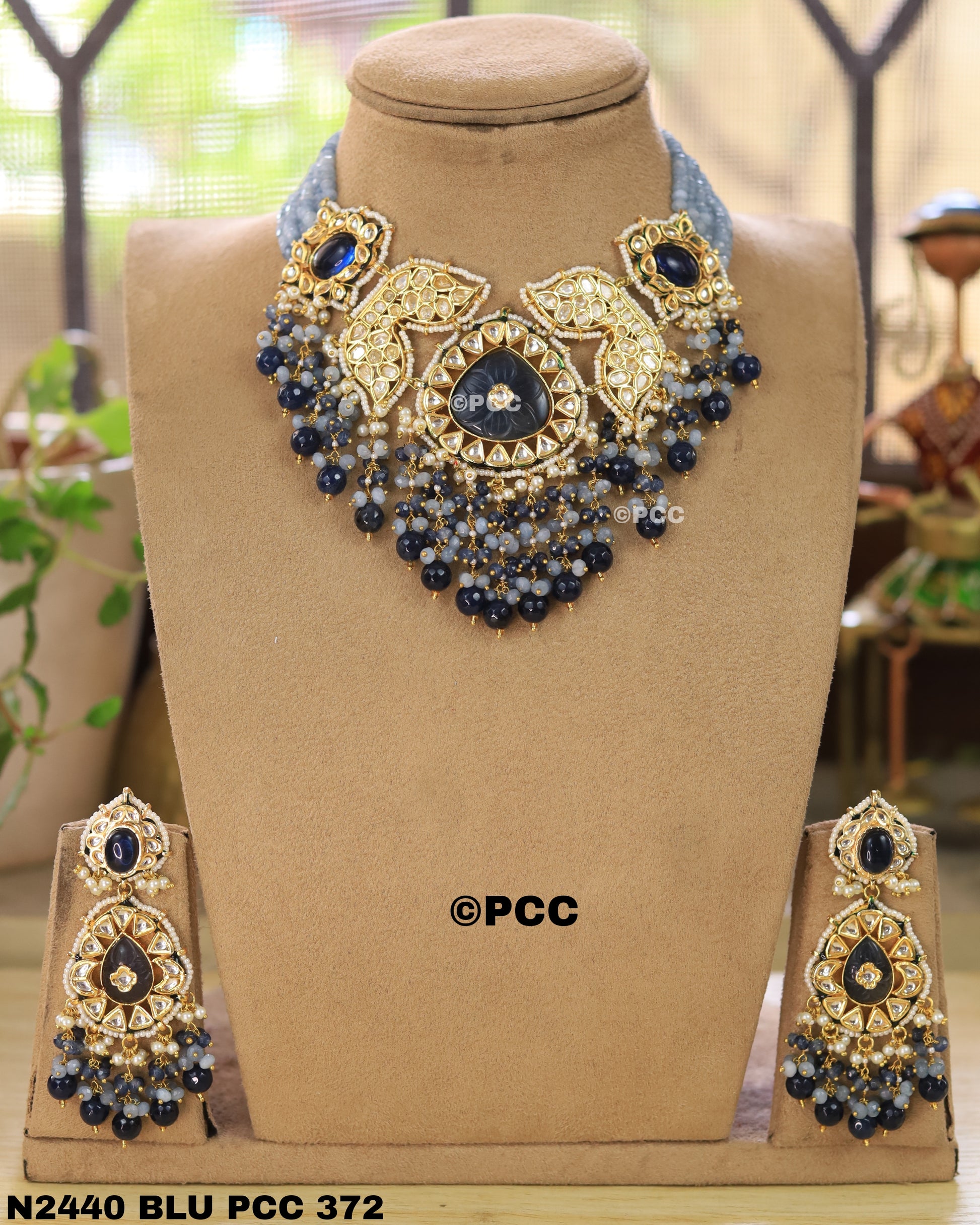 Handmade kundan Choker Necklace Set