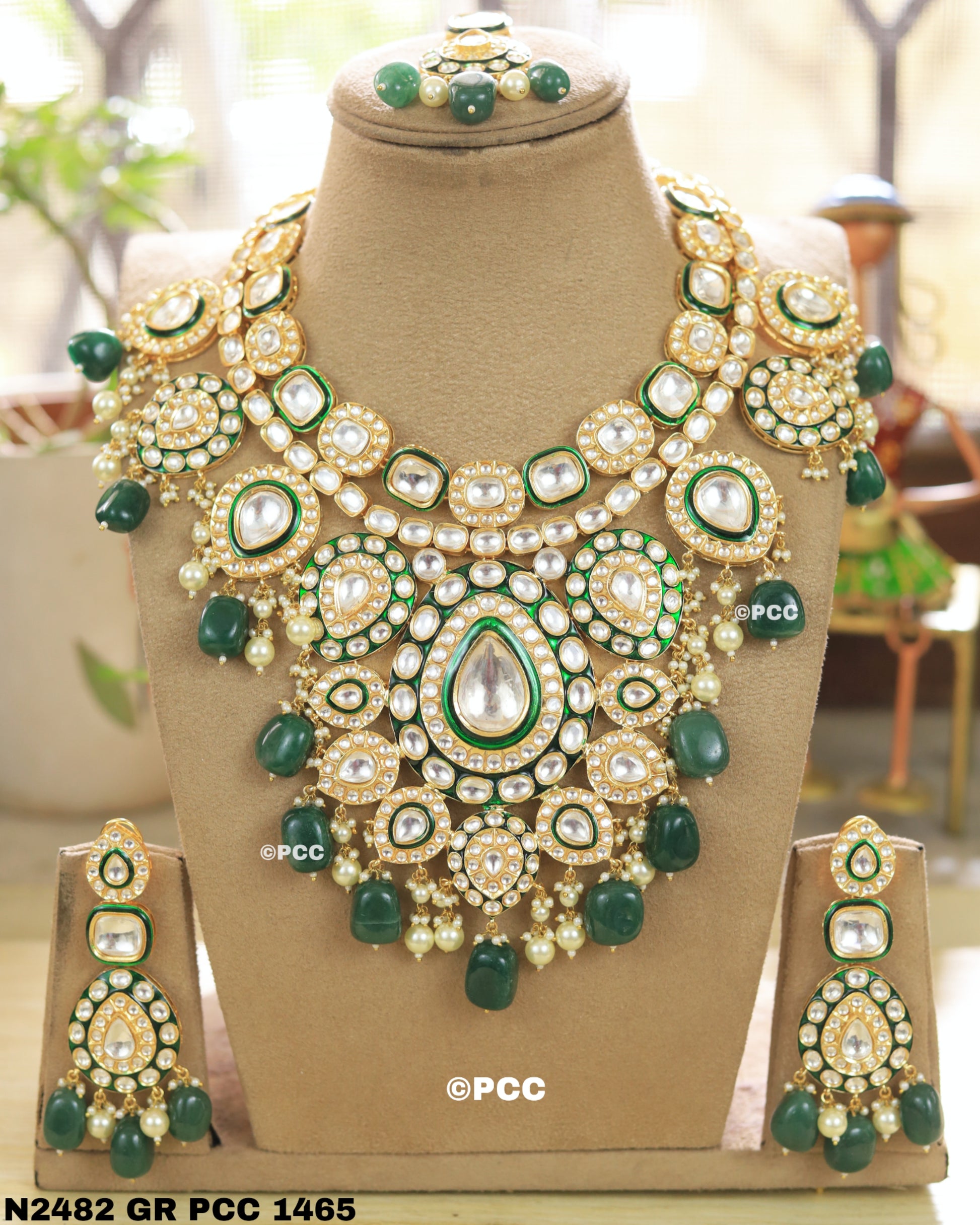 Diamond Essence Uncut Polki Kundan Bridal Necklace