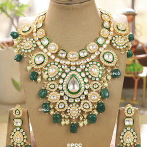 Diamond Essence Uncut Polki Kundan Bridal Necklace