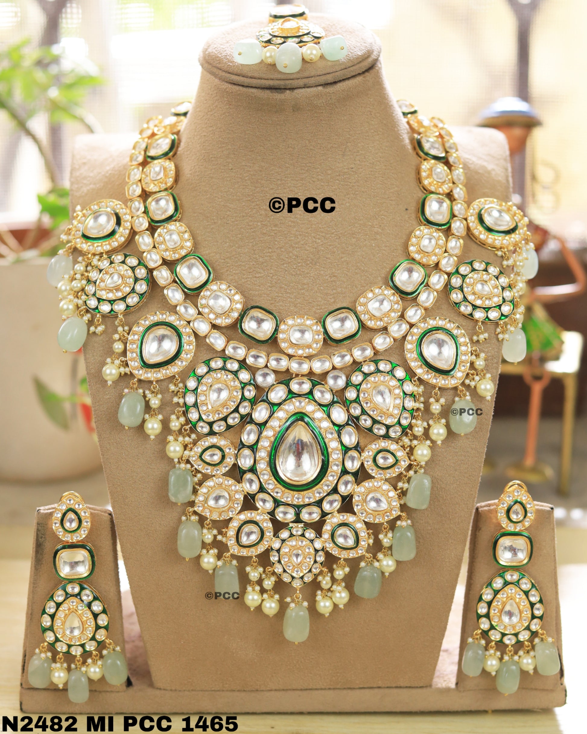 Diamond Essence Uncut Polki Kundan Bridal Necklace