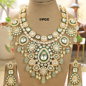 Diamond Essence Uncut Polki Kundan Bridal Necklace